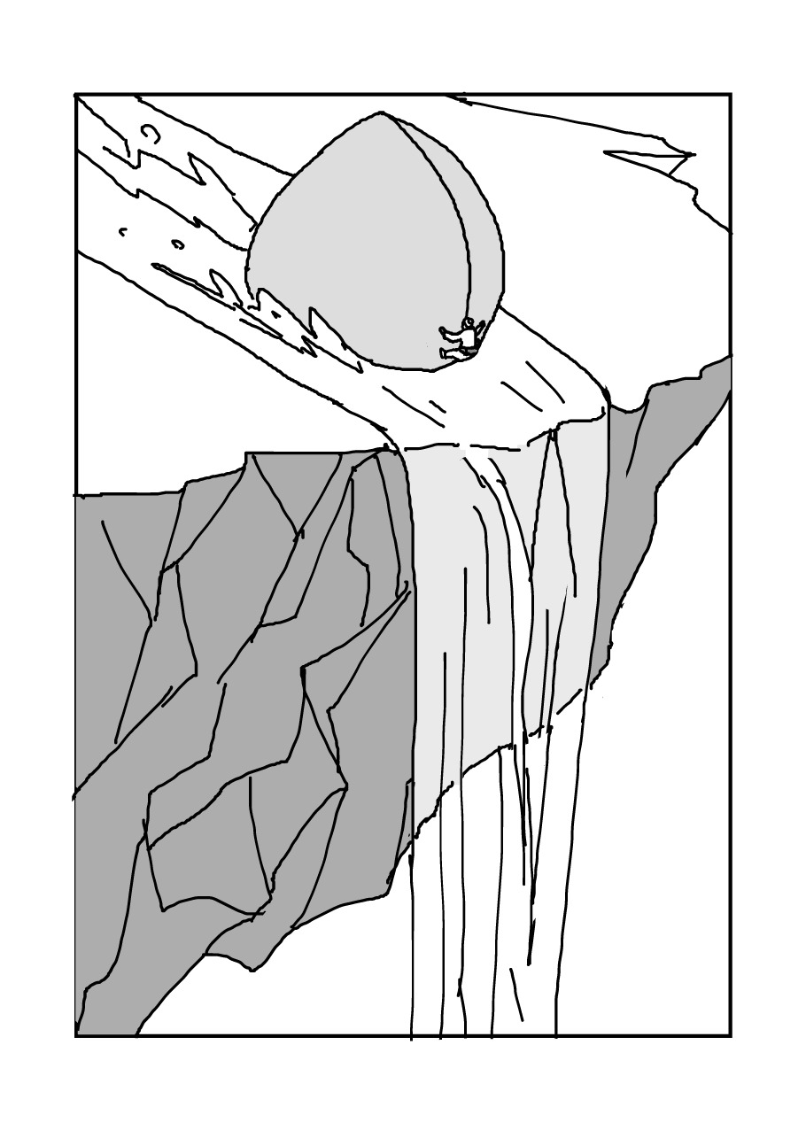 「肩幅だけで鬼退治！」より。