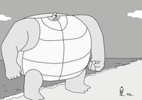 「肩幅だけで鬼退治！」より。