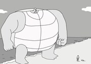 「肩幅だけで鬼退治!」より。