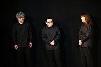 来場者自身が趣旨を汲み取ろうとするのが大事だと強調する前説の3人。左から肉体戦士ギガ、タッカーノ、ターリーターキーたま。