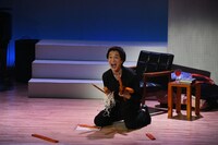 かわいがっていたハープを美穂に破壊され、正気を失う高佐。