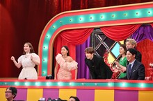 左から、村重杏奈、みちょぱ、ジェシー、神田愛花、ニューヨーク。(c)TBS