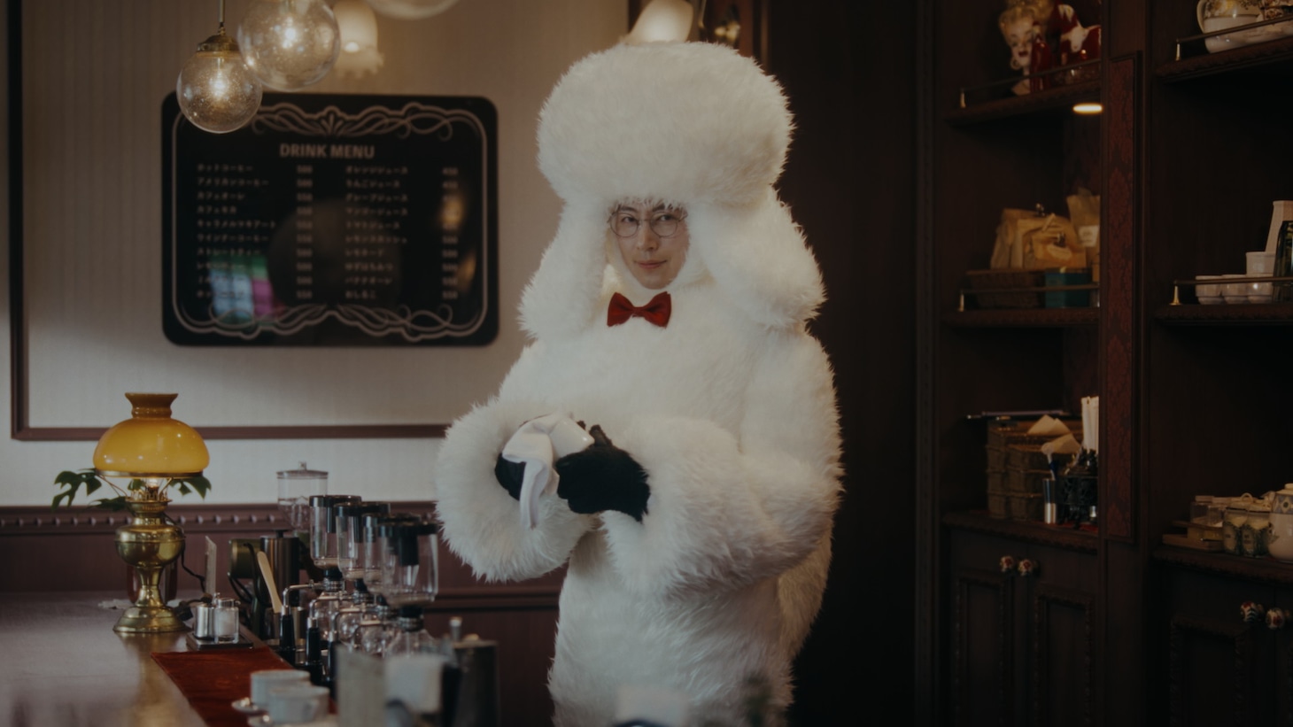 Webドラマ「喫茶ピクセル」のワンシーン。