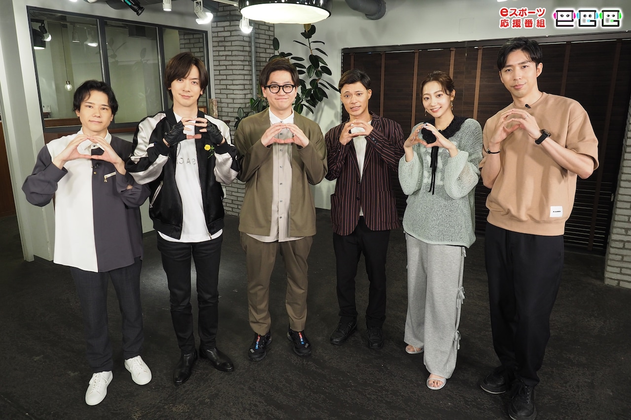左から五関晃一、DAIGO、東京ホテイソン、武田玲奈、岸大河。(c)日本テレビ