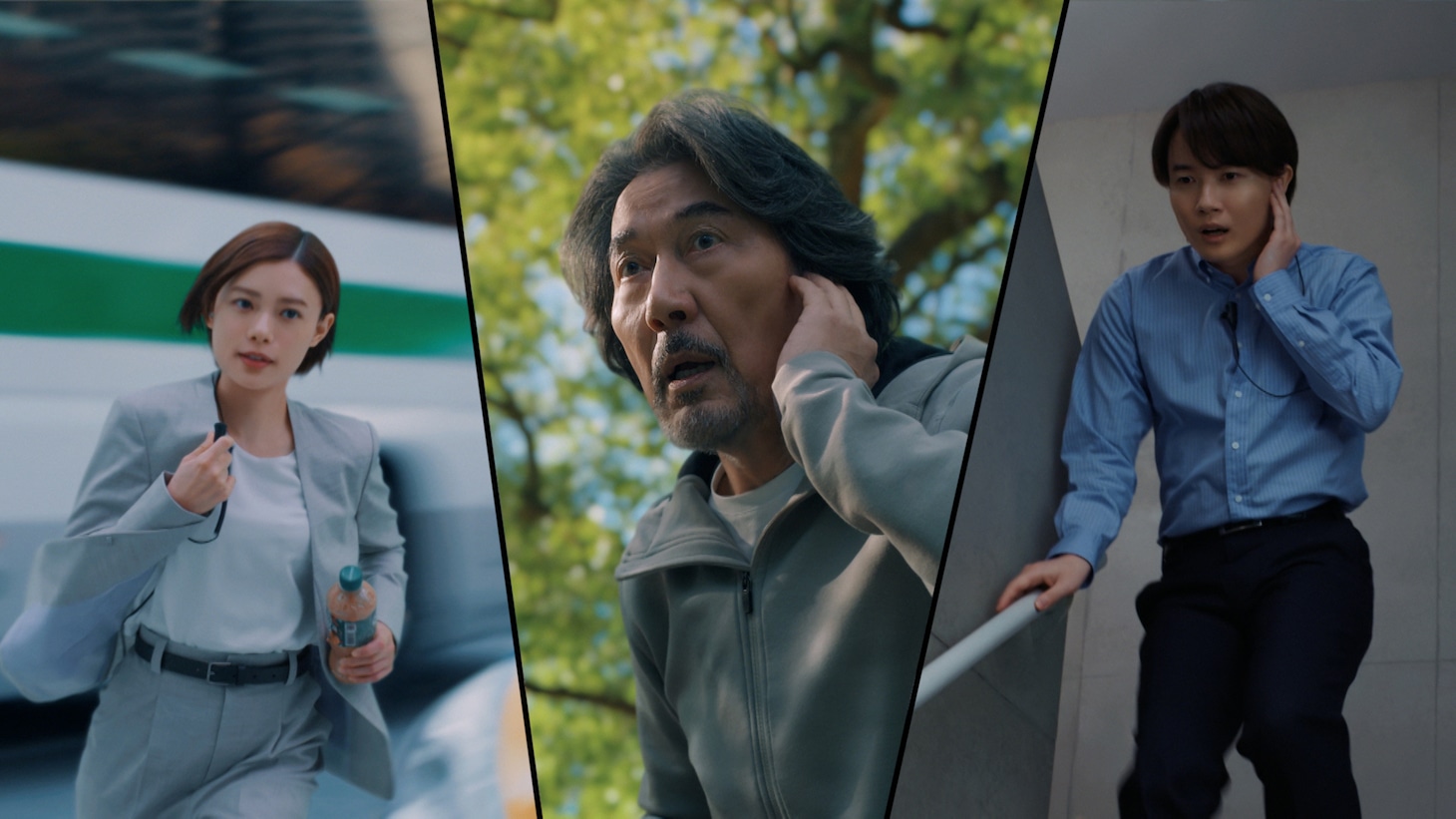 「クラフトボス」の新CM「宇宙人ジョーンズ・仕事の場所」のワンシーン。