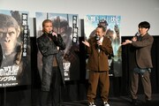 「素晴らしい演技だった」と褒めてくる竹内力に「本当にわかりました？」と疑問のサルゴリラ。