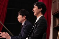 左から羽鳥慎一、ナインティナイン矢部。(c)日本テレビ