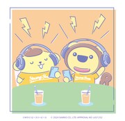 らじおんチャンとポムポムプリンが共演したイラスト。