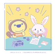 らじおんチャンとメルが共演したイラスト。