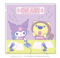 らじおんチャンとクロミが共演したイラスト。