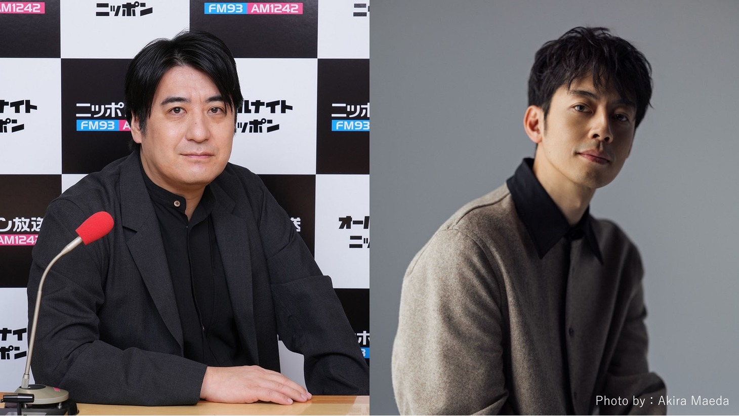 佐久間宣行（左）とキングコング西野（右）。