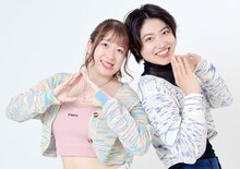 ももグミ。左がまるもももか、右がつぐみ。