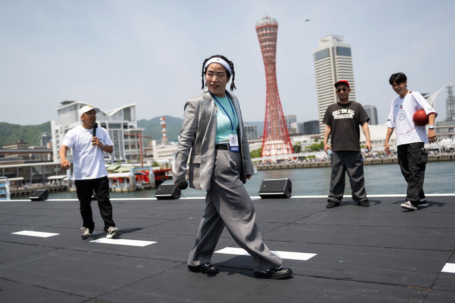 ブレイキンに参加するゆりやんレトリィバァ。(c)Jason Halayko／Red Bull Flight Day