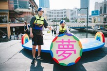 チーム「夢なし大学生」として出場したジャルジャル。(c)Suguru Saito／Red Bull Flight Day