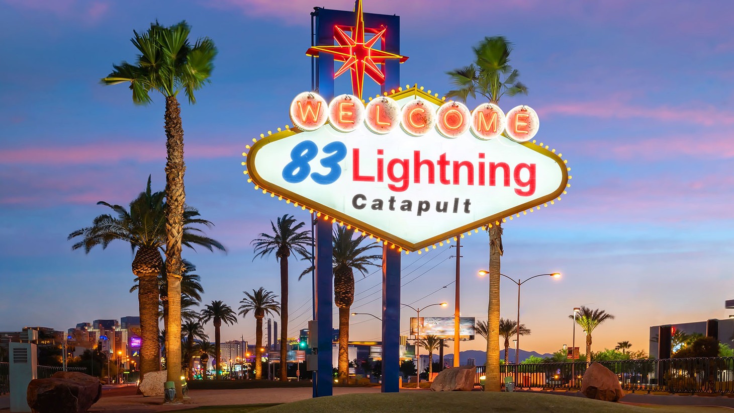 三四郎・相田とアルコ＆ピース酒井の「83Lightning Catapult」キービジュアル。
