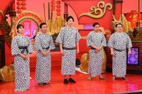 左から渋谷凪咲、かまいたち、ミルクボーイ。(c)関西テレビ