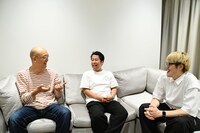 左からみなみかわ、ウエストランド井口、飯塚大悟。