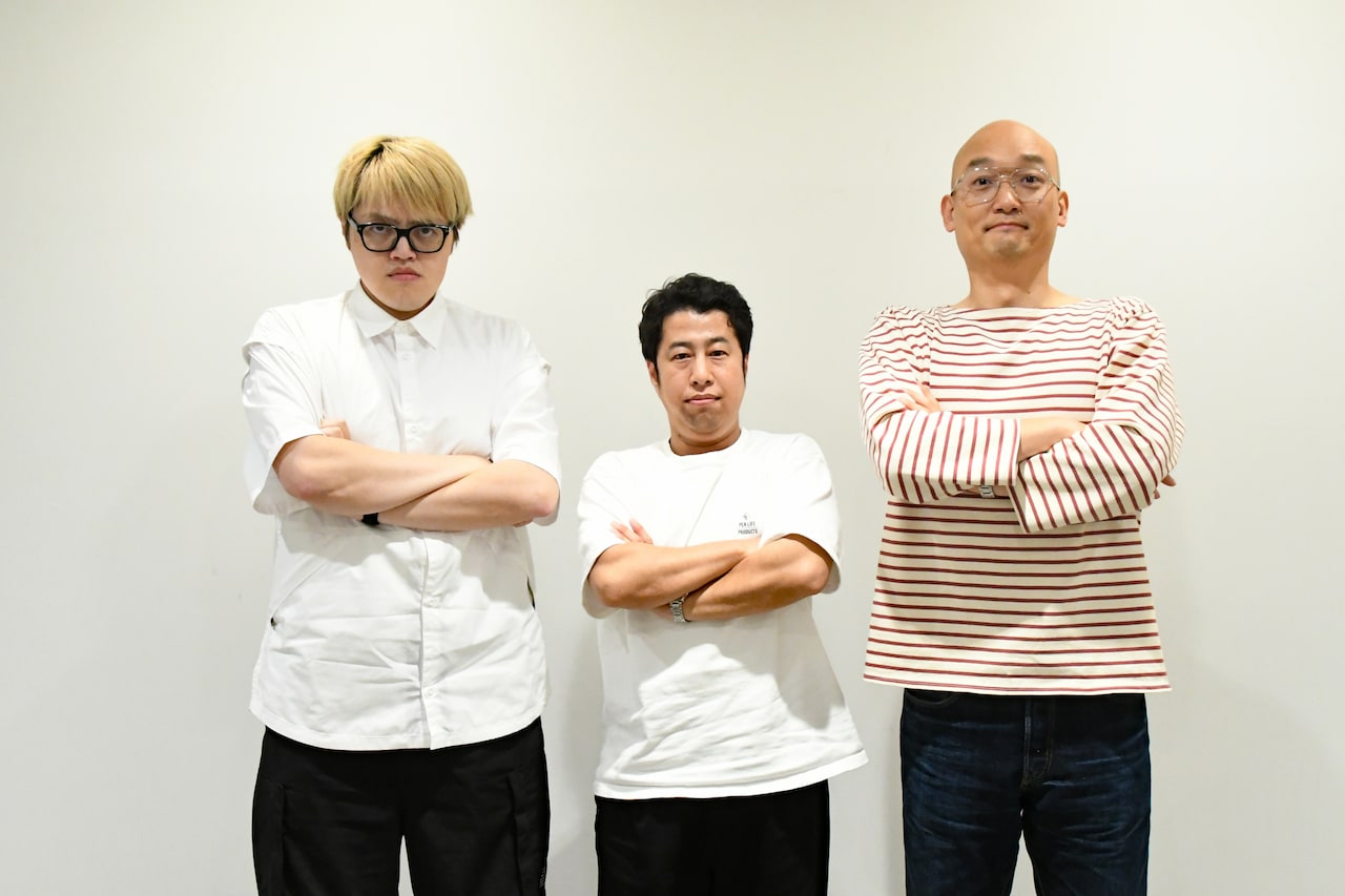 左から飯塚大悟、ウエストランド井口、みなみかわ。