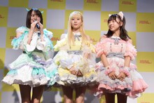 #ババババンビの（左から）神南りな、千星真穂、一ノ瀬こひな。