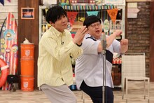 「お笑い向上委員会」で「THE SECOND」の最終調整をするタイムマシーン3号。(c)フジテレビ