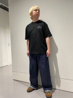 「絶対がんばります！Tシャツ（ブラック）」の着用イメージ。