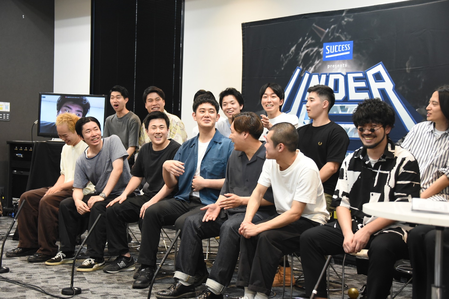 「UNDER5 AWARD 2024」決勝進出者会見の様子。
