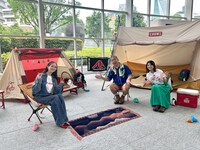 「フジロックSP」に出演する（左から）堀田茜、ハライチ澤部、並木万里菜アナ。(c)テレビ朝日