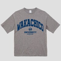 「ワカチコ大学」Tシャツ。新色のグレー。
