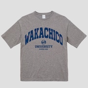 「ワカチコ大学」Tシャツ。新色のグレー。