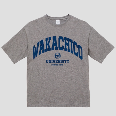 「ワカチコ大学」Tシャツ。新色のグレー。