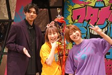 Aマッソ（右）と観覧ゲストの山田裕貴（左）。