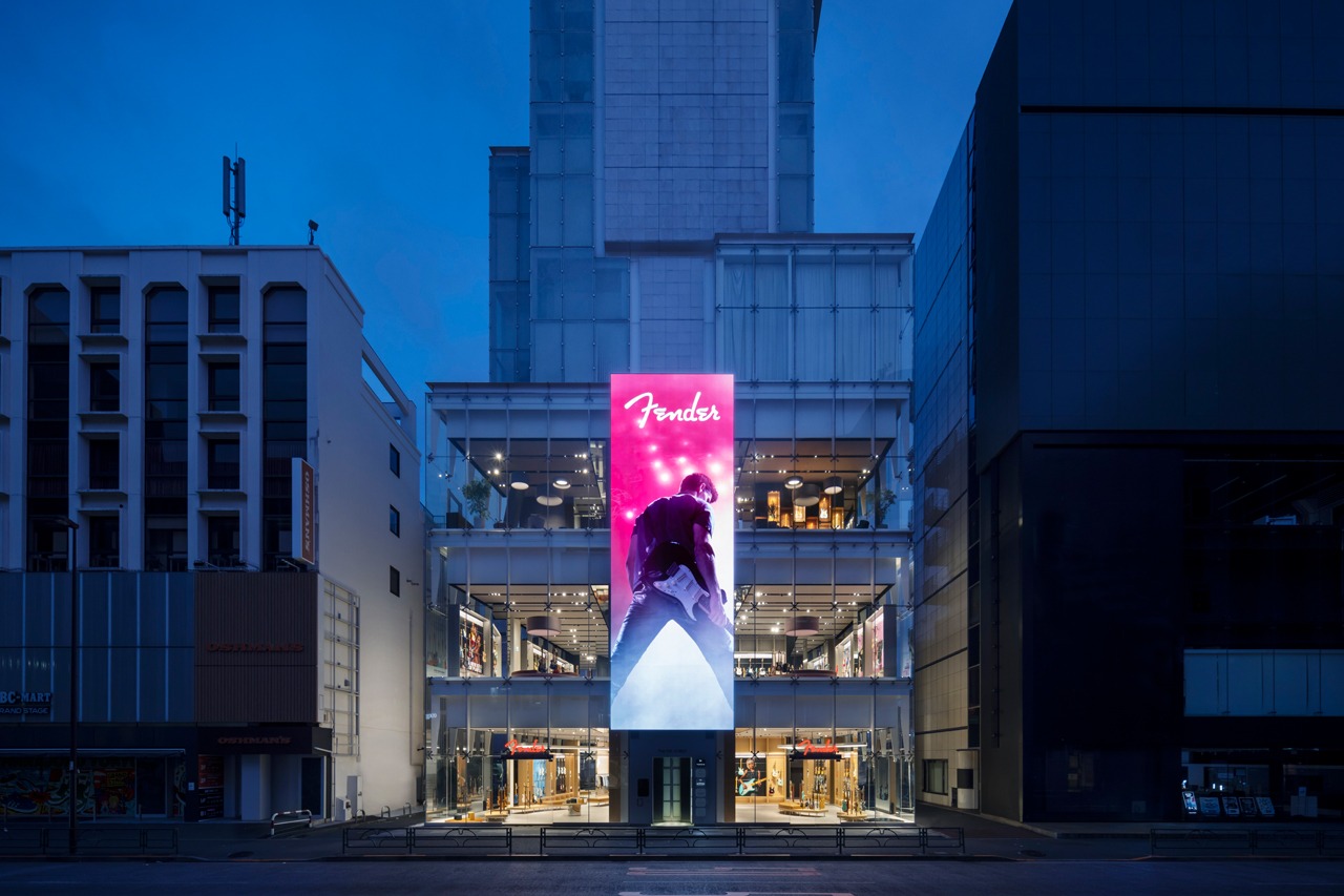 Fender Flagship Tokyoの外観。