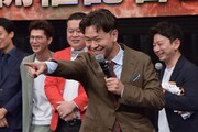 取材陣に視線を配るダンビラムーチョ・原田フニャオ。