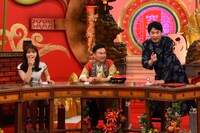 左から渋谷凪咲、かまいたち。(c)関西テレビ