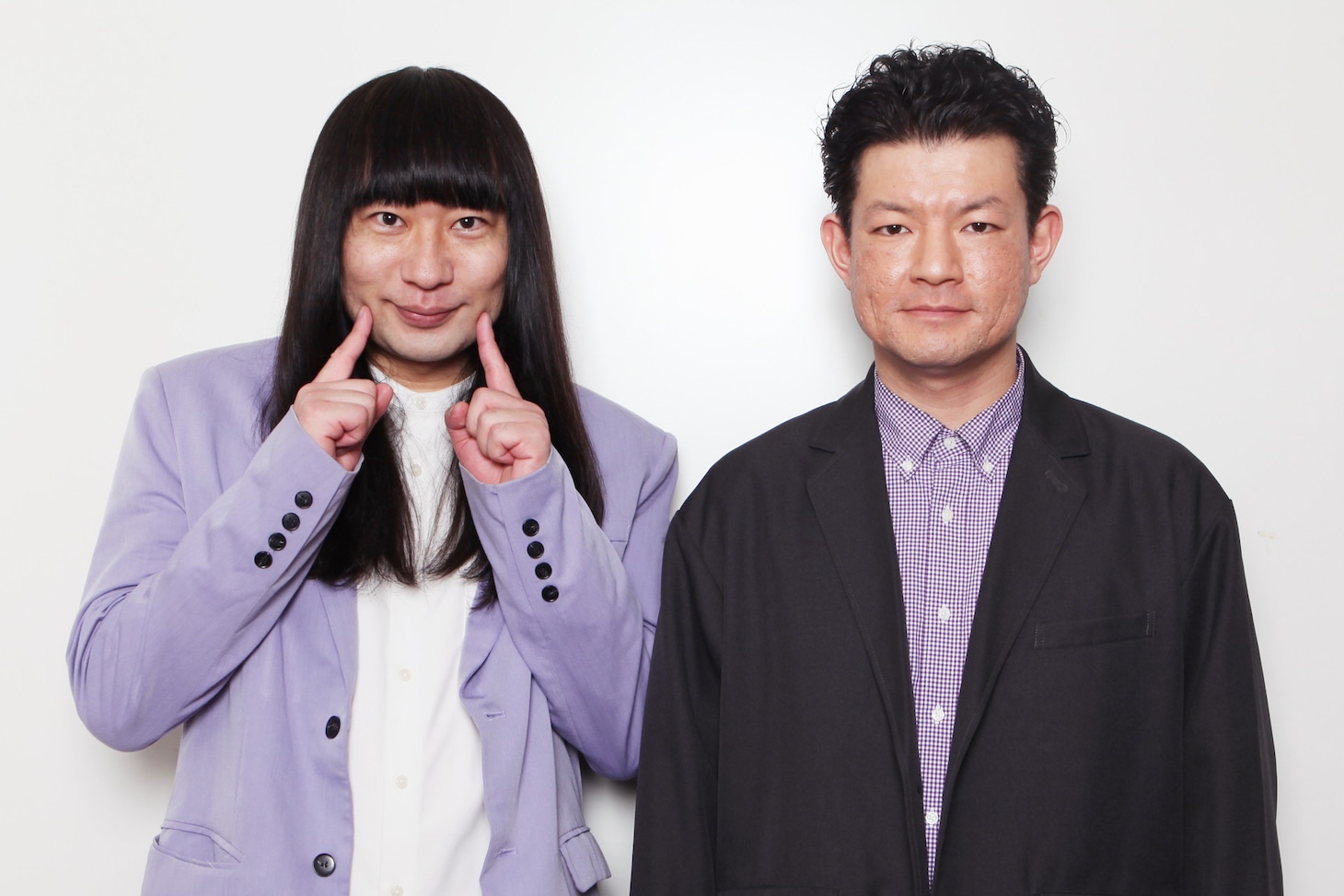 ネコニスズ。左から赤ちゃんこと舘野、ヤマゲン
