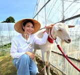 ポポとゲストの相武紗季。(c)テレビ東京