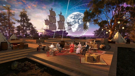 「大追跡グローバルヒストリー 謎の戦国日本人奴隷」のスタジオ収録の様子。(c)NHK