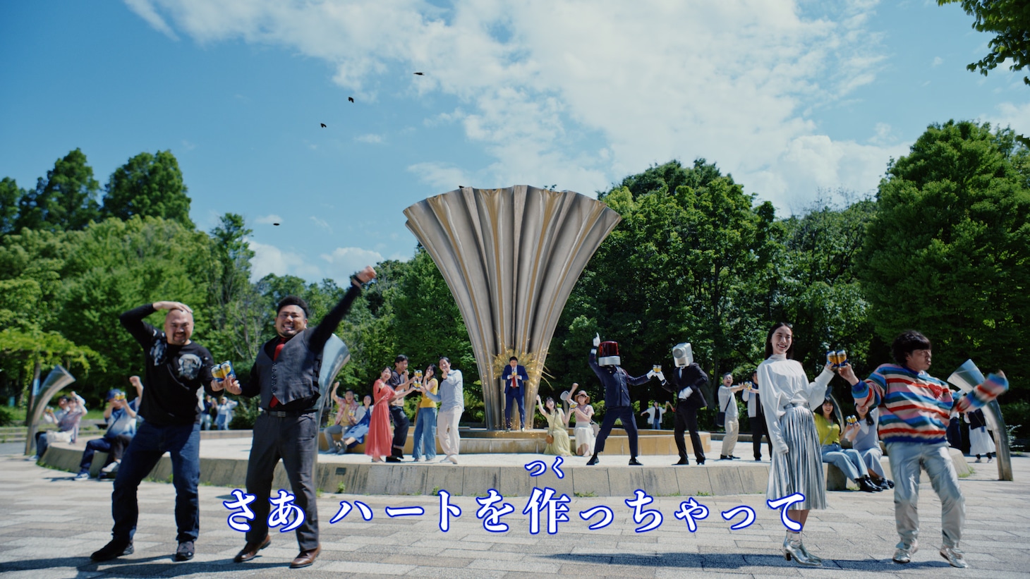 「ザ・プレミアム・モルツ 限定デザイン缶」WebCM「ハートぐぅ～」編より。