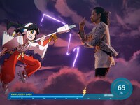 神ジューデンガールと戦うラスボス（真空ジェシカ川北）。