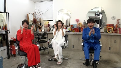 左から、モグライダー芝、ヒコロヒー、アルコ＆ピース平子。(c)テレビ朝日