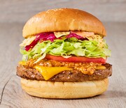 「クラシックタコスチーズバーガー～3種の国産彩り野菜～」