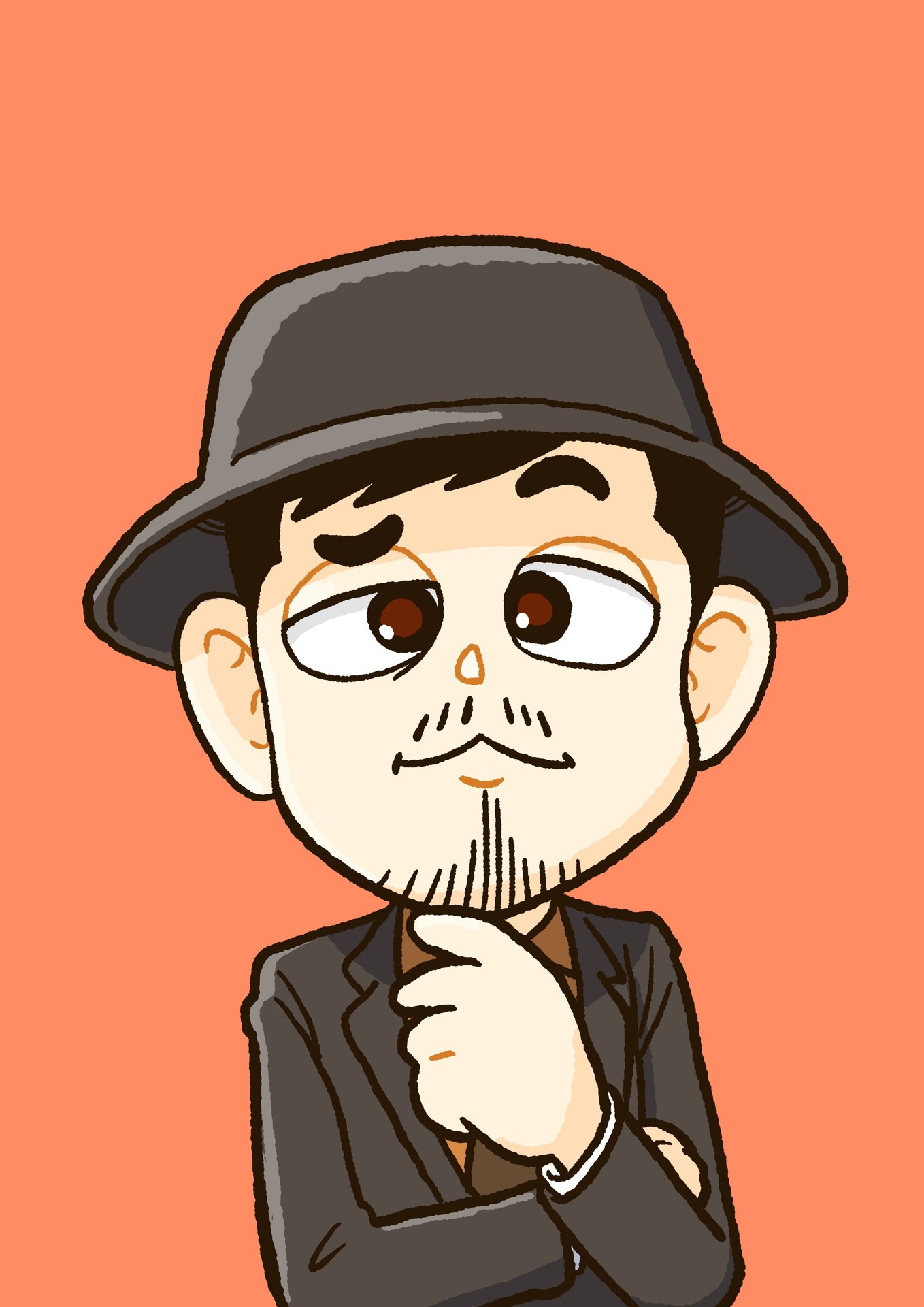 お～い！久馬のイラスト。