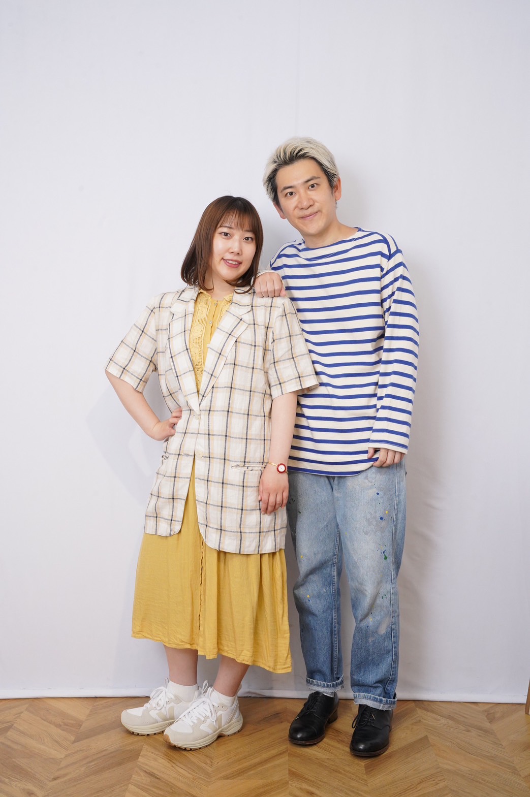 エレガント人生。左から、山井祥子、中込悠。