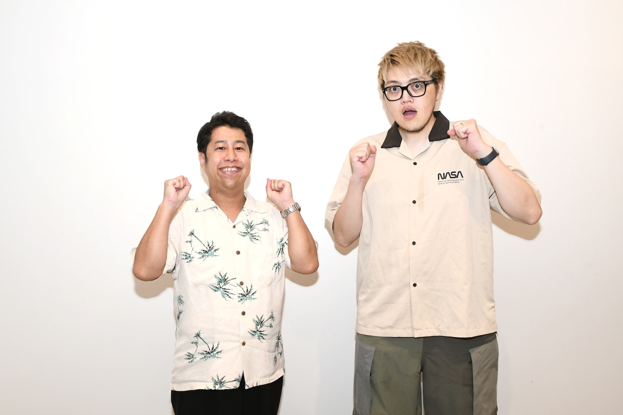 ウエストランド井口と飯塚大悟。