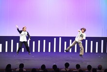 エンディングで「終わった！」と飛び跳ねるAマッソ。