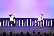 エンディングで「終わった!」と飛び跳ねるAマッソ。