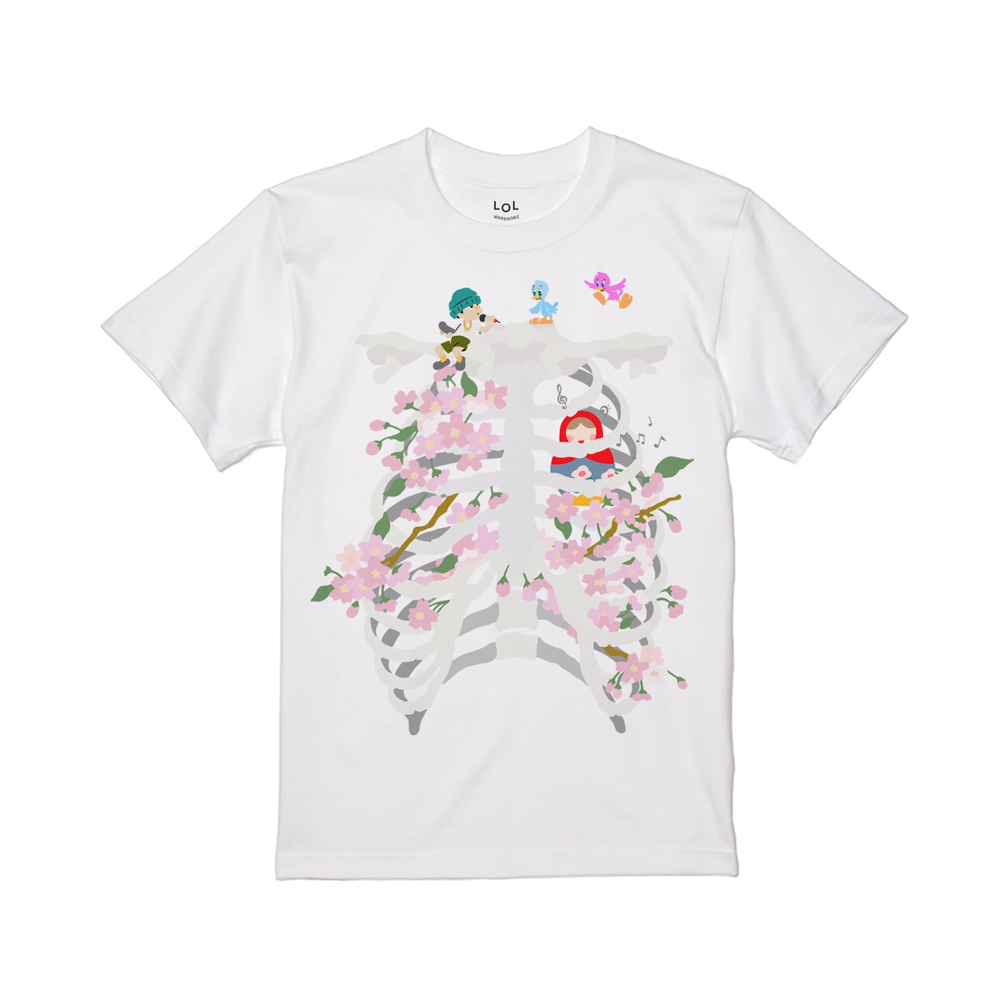はるかぜに告ぐのキーワードから制作されたTシャツ。