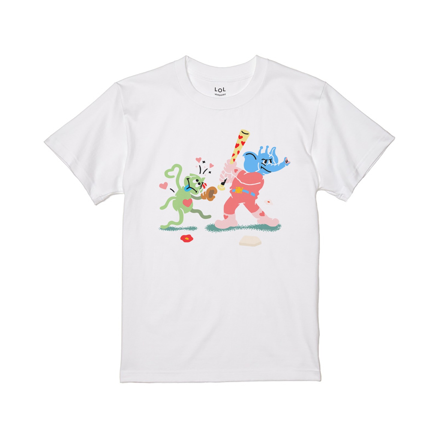 ヨネダ2000のキーワードから制作されたTシャツ。