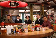 左からザ・パンチ、ガクテンソク、ナインティナイン岡村。(c)関西テレビ