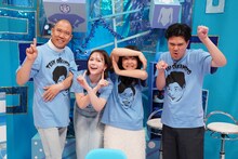 左からコロコロチキチキペッパーズ・ナダル、村重杏奈、蛙亭イワクラ、マユリカ阪本。(c)中京テレビ